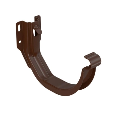 BRYZA STAL Uchwyt doczołowy do rynien 125 mm - BRĄZ